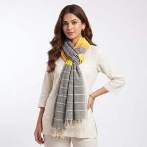 Handloom Scarf with Tassels